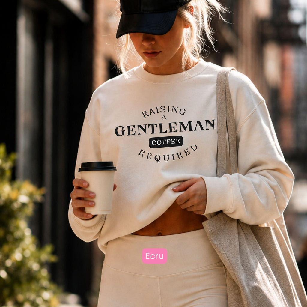 Raising A Gentleman Coffee Required Crewneck Unisex