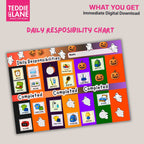 Digital Downloads HALOWEEN Routine Chart