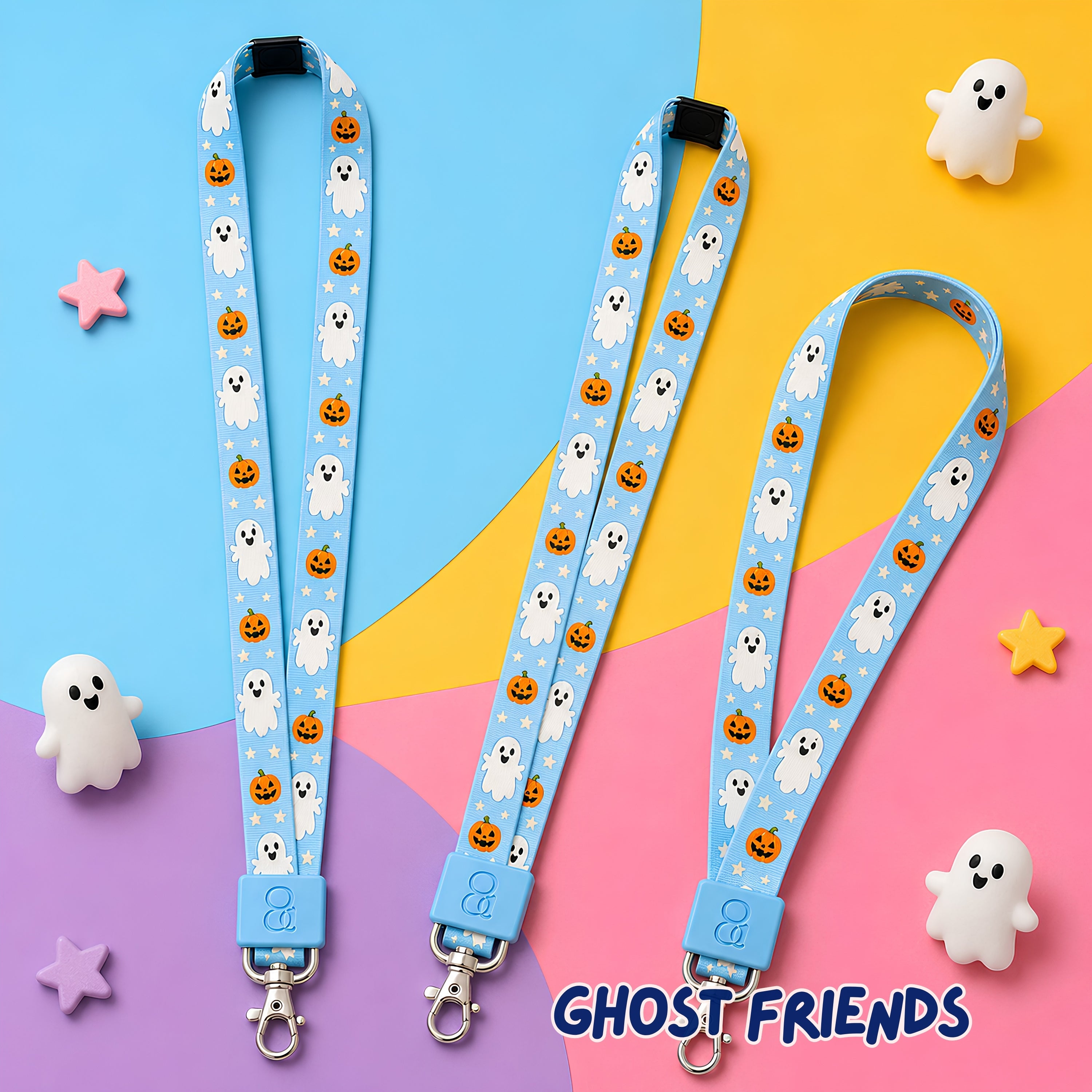 Ghost Friends HALOWEEN Lanyards
