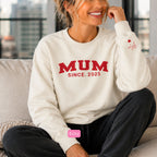 Mum Varsity Since Crewneck Unisex