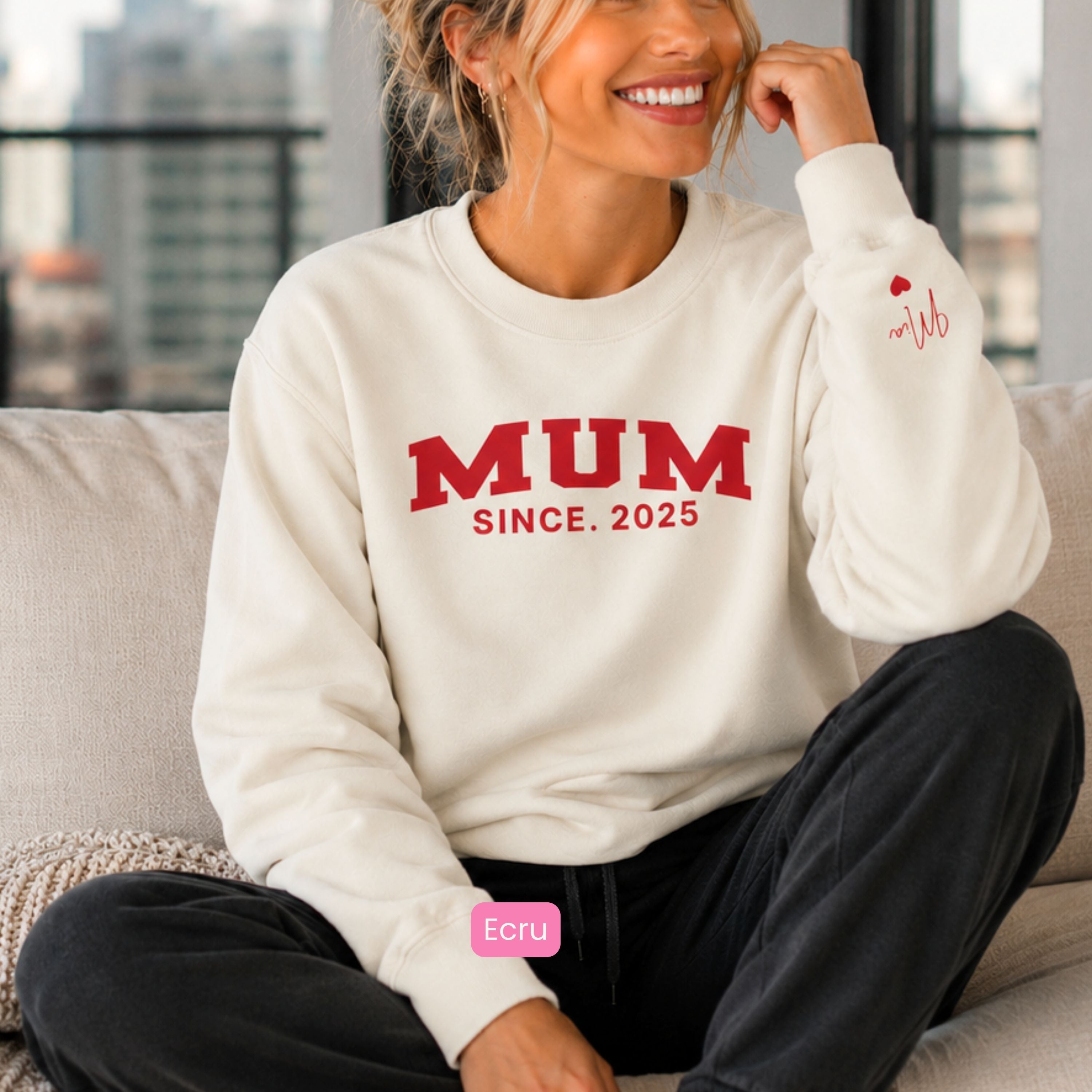 Mum Varsity Since Crewneck Unisex