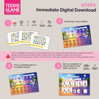 Digital Downloads Netball Routine Chart