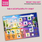 Digital Downloads Netball Routine Chart