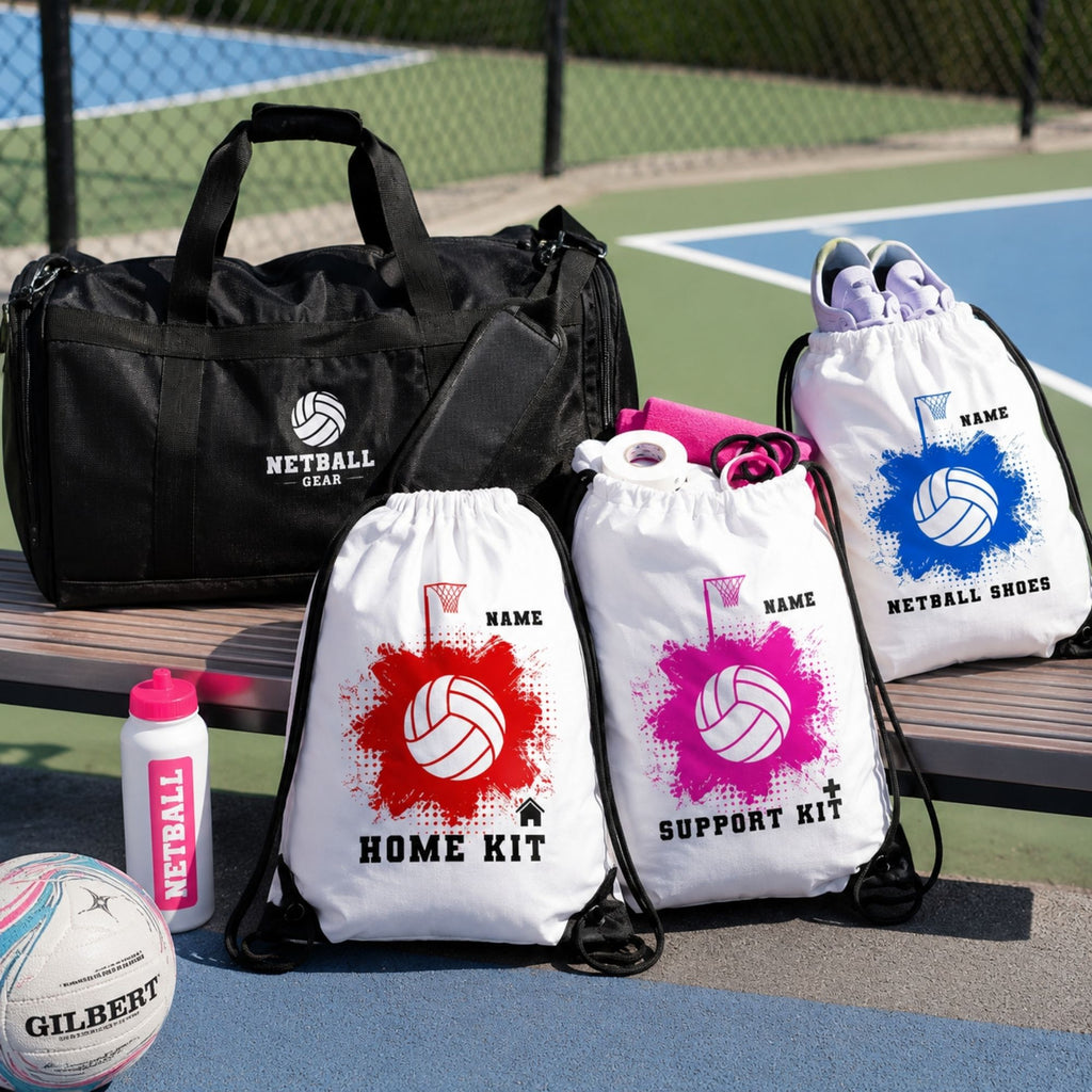 Netball Kit Drawstring Bags