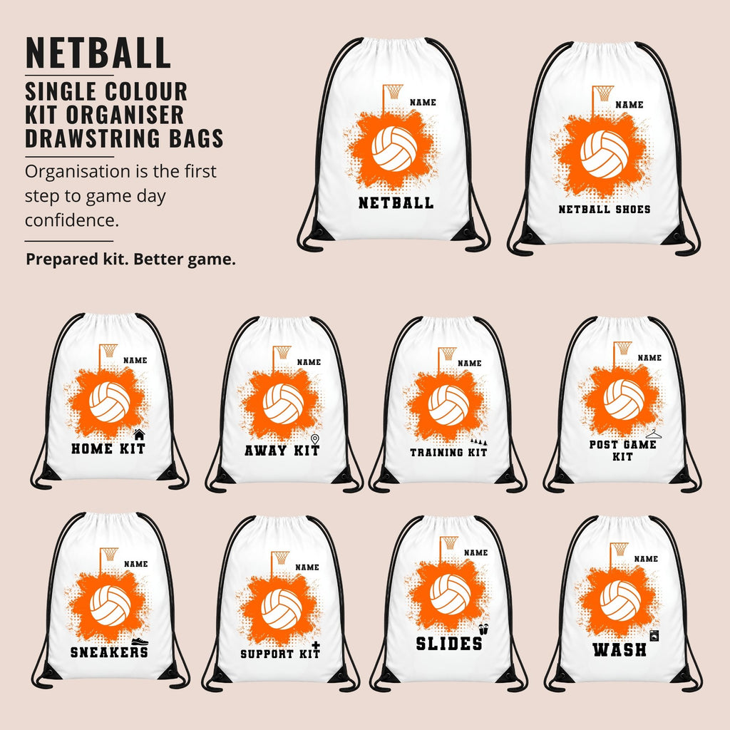 Netball Kit Drawstring Bags