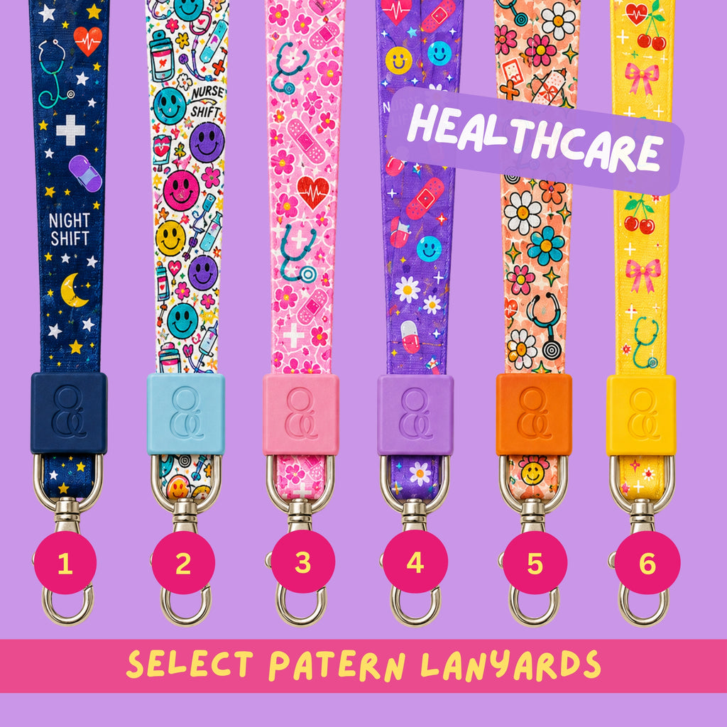 Custom Healthcare Lanyard, Custom Name Badge, Teacher Gift (Neck/Wristlet)