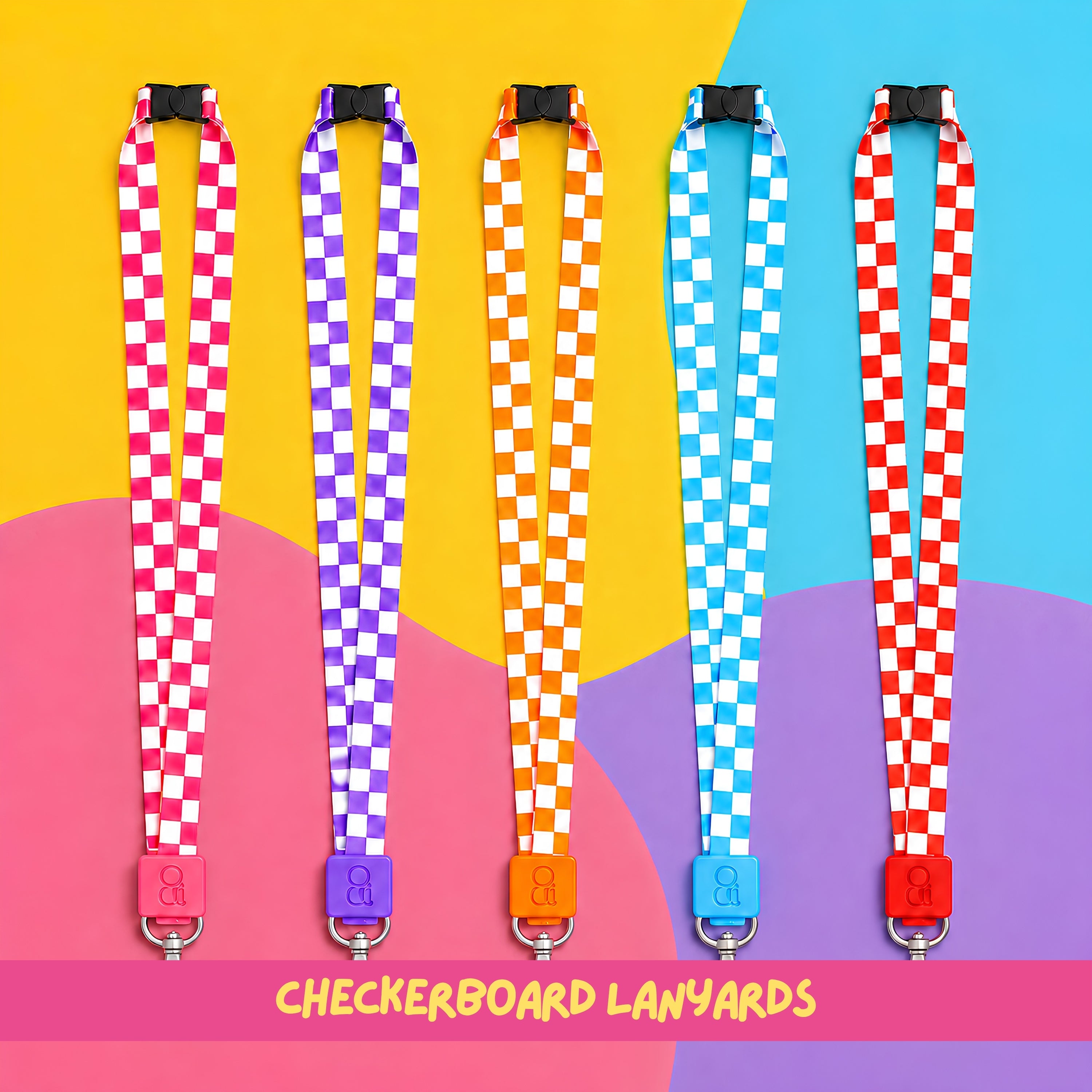 PURPLE BLOCK Lanyard