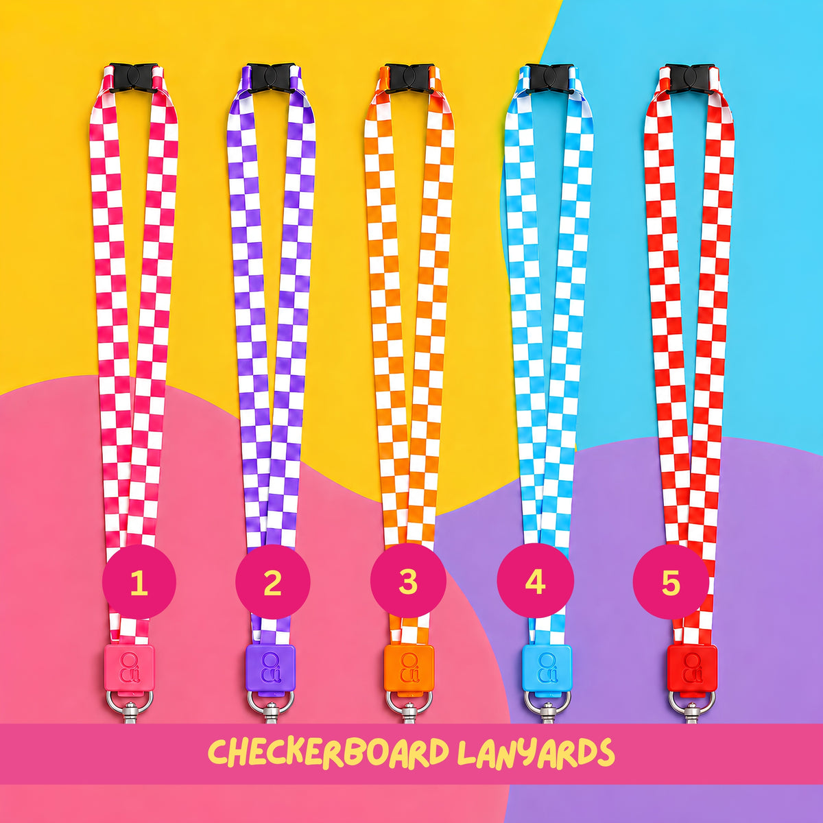 PURPLE BLOCK Lanyard