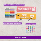 HEALTH CREW Custom Healthcare Name Badge
