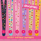 Personalized Educator Lanyard, Custom Name Badge, Teacher Gift (Neck/Wristlet)
