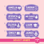 Custom Name Badge, Nurse, Teacher, Midwife, Educator, Magnetic Backing