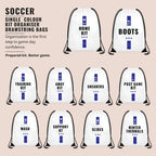 Organised Soccer Drawstring Bags