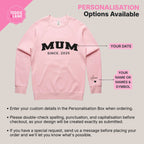Mum Varsity Since Crewneck Unisex
