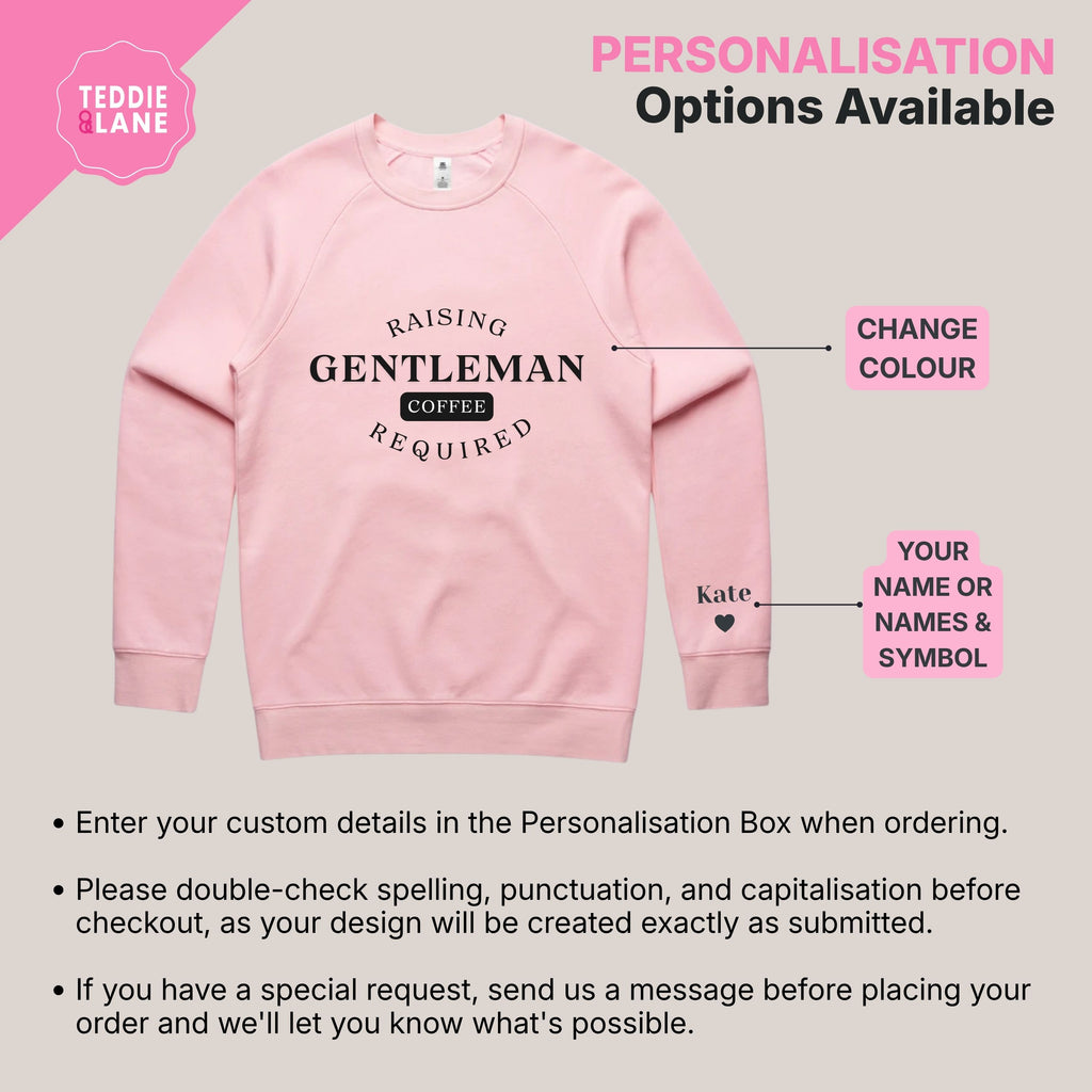 Raising A Gentleman Coffee Required Crewneck Unisex