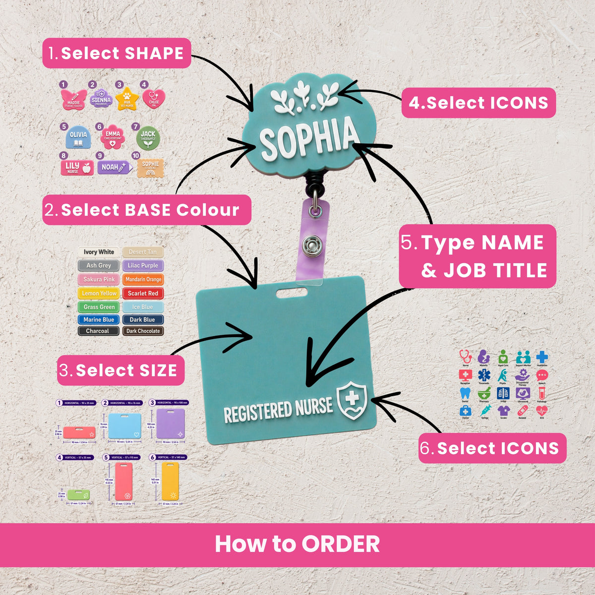 TEACHER Name Badge Reel & Buddie