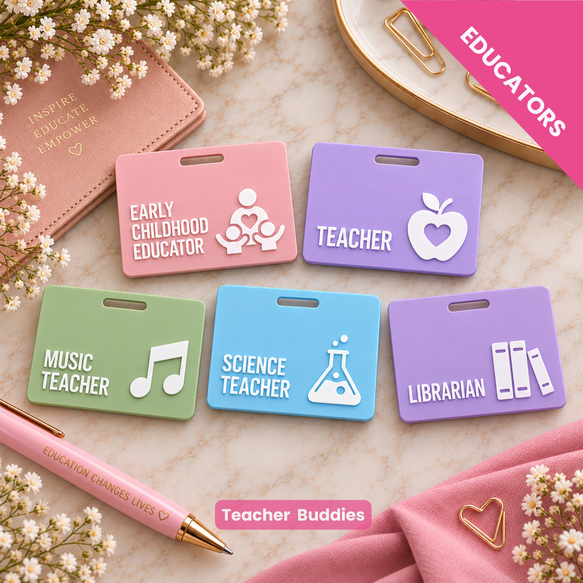 TEACHER Name Badge Buddie