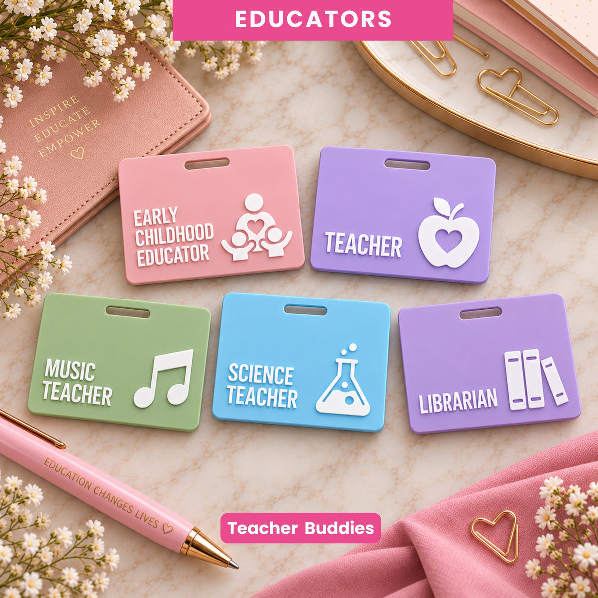 TEACHER Name Badge Buddie