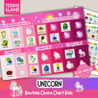 Digital Downloads UNICORN Routine Chart