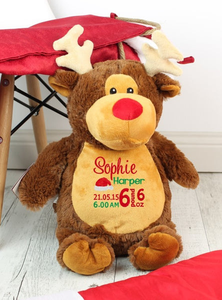 Reindeer Brown Cubbie - 40cm - Teddie & Lane