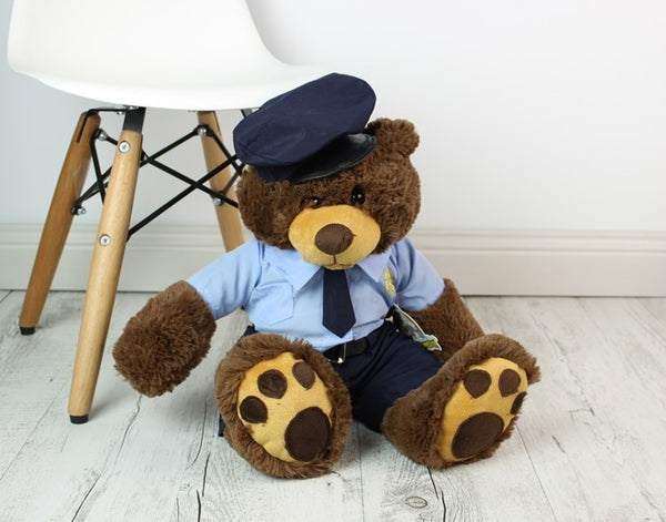 Police Mojo Brown Teddy - 45cm - Teddie & Lane