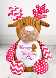 Christmas 8 Reindeer Cubbie - Teddie & Lane
