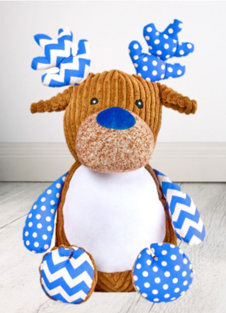 Blue Deer Cubbie - 40cm - Teddie & Lane