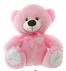 Personalised Teddie -Alvin Relay Teddy Bear Pink -  w/Knits 40cm - Teddie & Lane
