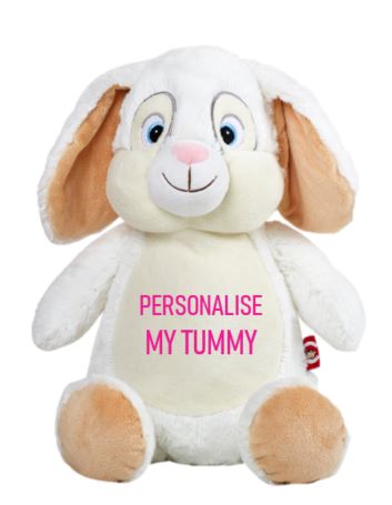 White Bunny Cubbie - 30cm - Teddie & Lane